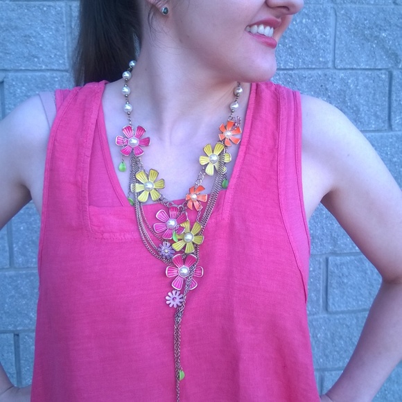 Ellamoda 2-pc Linen Peach Dress - Picture 7 of 7